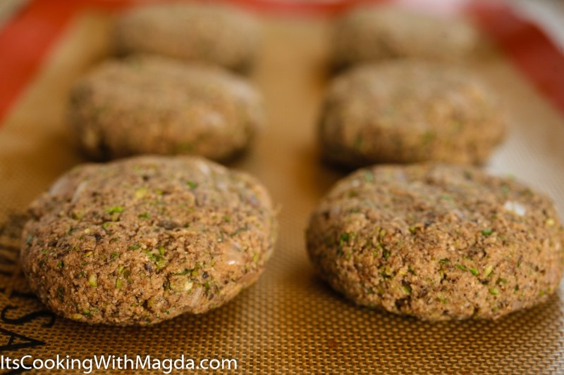 formed patties before baking