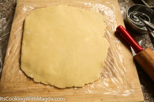 rolled out tart dough