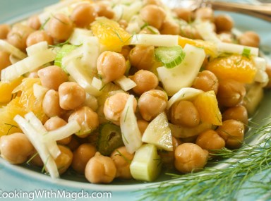 chickpeas, oranges and fennel salad
