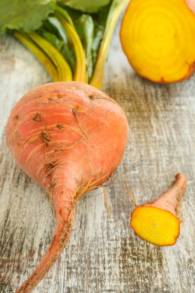 Golden beets, raw.
