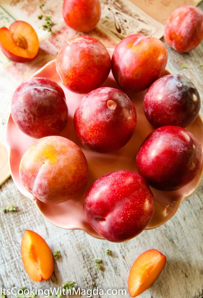 display of plums