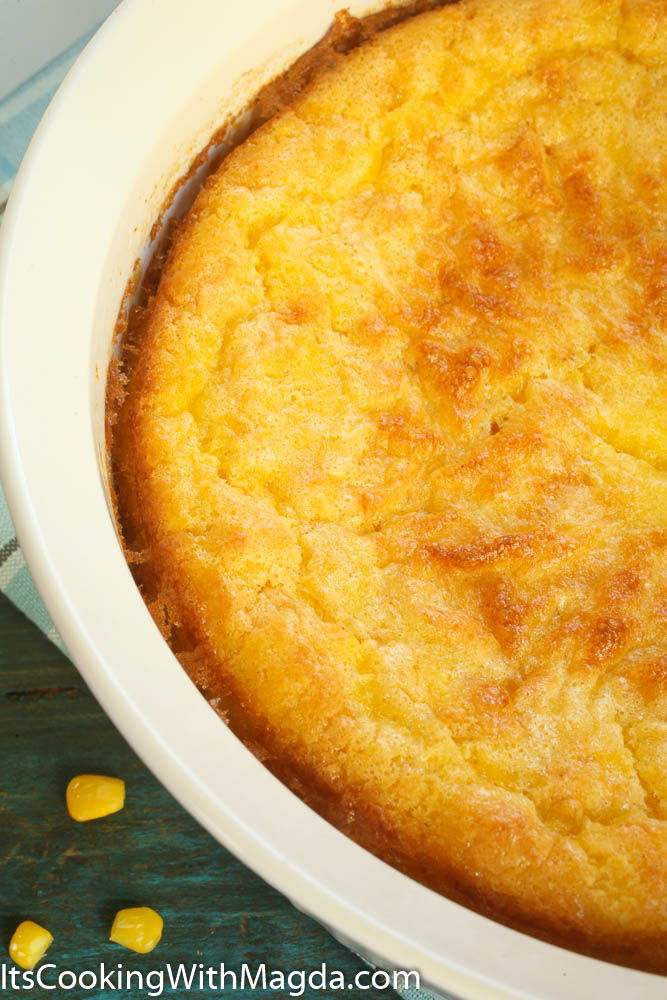 Baked corn pudding