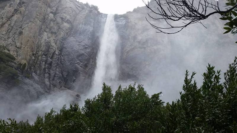 waterfall in yosemite