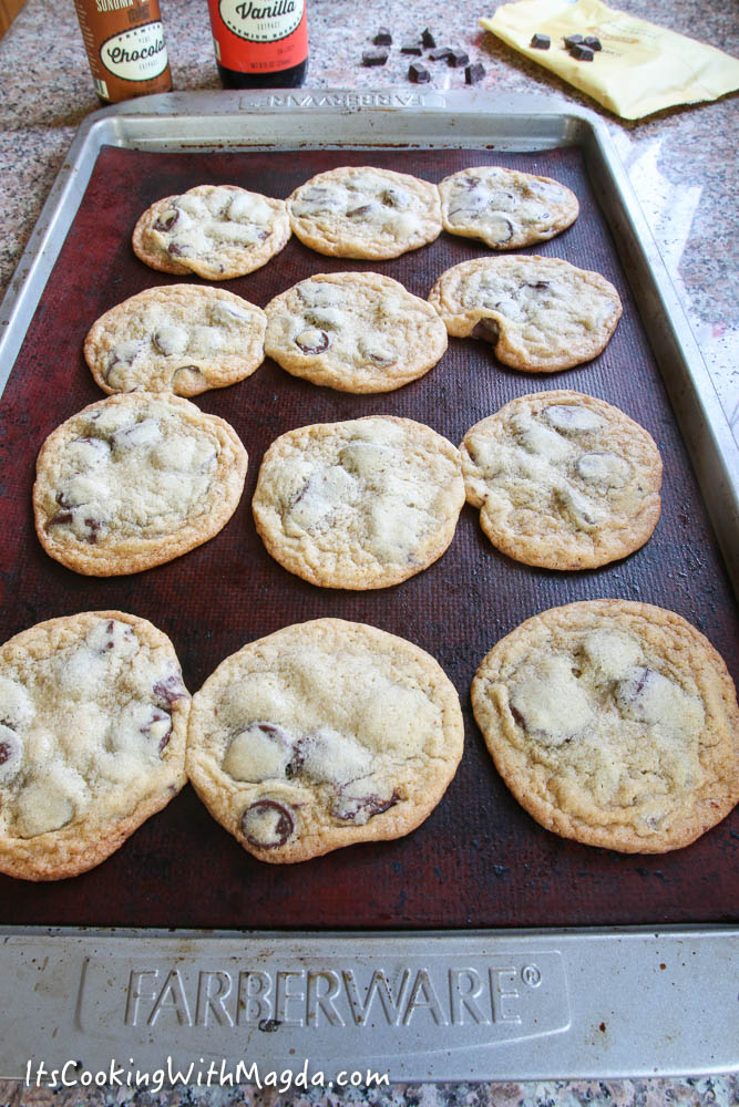 cookies out of the oven